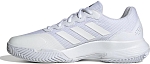 Кроссовки мужские Adidas GameCourt 2 M, Белые/Серебряные (р. 44)