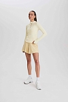 Лонгслив женский SURE Рашгард 1/2 zip, Жёлтый (S)