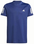 (EU) Футболка для мальчиков Adidas B Club 3Stripes KQJ40, Тёмно-синяя (рост 116 см)