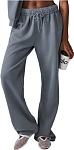 (CN) Брюки женские Alo Yoga Accolade Straight Leg, Серебристые (2XS)