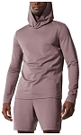 (CN) Лонгслив женский Alo Yoga Conquer Reform Long Sleeve With Hood с капюшоном, Розовый (XL)