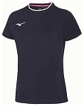 (EU) Футболка женская Mizuno Team, Синяя (L)