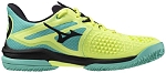 Кроссовки мужские Mizuno Wave Exceed Tour 6 CC, Жёлтые/Голубые, для грунта (р. 45)