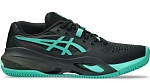 (EU) Кроссовки мужские Asics Gel-Resolution X Clay Black/Green 1041A485, Чёрные (р. 40.5)