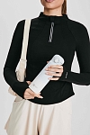 Лонгслив женский SURE 1/2 zip с охлаждающим эффектом, Черный (L)