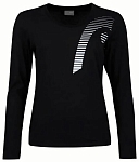 (EU) Лонгслив женский Head Club 21 Cute, Чёрный (L)