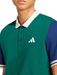 Поло мужское Adidas Heritage Polo M, Зеленое/Синее (S)