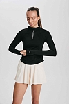 Лонгслив женский SURE 1/2 zip с охлаждающим эффектом, Черный (L)