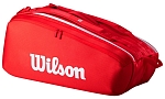 Сумка Wilson для тенниса Super Tour 9R 2025, Красная