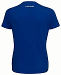 (EU) Футболка женская Head Club Basic, Синяя (XS)