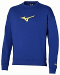 (EU) Свитшот мужской Mizuno Athletics Rb с круглым вырезом, Синий (XL)