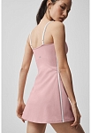 (CN) Платье женское Alo Yoga Airbrush Streamlined Dress с шортами, карманами, встроенным бюстгальтером, Розовое (S)
