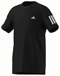 (EU) Футболка для мальчиков Adidas B Club 3Stripes KQJ40, Чёрная (рост 164 см)