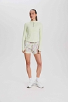 Лонгслив женский SURE 1/2 zip с охлаждающим эффектом, Светло-зелёный (L)