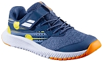 Кроссовки детские Babolat Pulsion All Court Kid, Синие/Жёлтые (р. EUR 32)