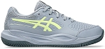 Кроссовки мужские Asics Gel-Resolution X GS CLAY, Серые/Салатовые (р. 32,5)