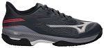 Кроссовки мужские Mizuno Wave Exceed Court Clay, Odyssey Gray/White/BlueGranite, для грунтовых кортов (р. EUR 41)