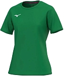(EU) Футболка женская Mizuno Team, Зеленая (M)