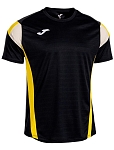 Футболка мужская Joma Montreal Short Sleeve T-Shirt M, Черная/Желтая (M)