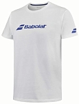 (EU) Футболка для мальчиков Babolat Exercise, Белая (M/L)