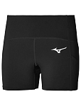Велосипедки женские Mizuno Short Tight W, Чёрные (S)