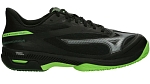Кроссовки мужские для падела Mizuno WAVE EXCEED COURT PADEL, Черный/Зеленый (р.45)