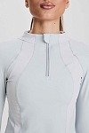 Лонгслив женский SURE 1/2 zip с охлаждающим эффектом, Голубой (S)