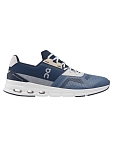 On Comfortable Round Toe Low top Running Shoes Men's Blue Gray