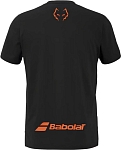 (EU) Футболка мужская Babolat Juan Lebrón, Чёрная (S)