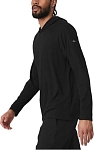 (CN) Толстовка спортивная мужская для бега Alo Yoga CORE HOODED RUNNER, Чёрная (S)