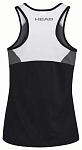 (EU) Топ для девочек Head Club 22 Tank Top BK 816411 Юниор, Чёрная (рост 152 см)