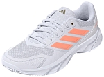 Кроссовки женские Adidas Courtjam Control 3, Кристально-Белый/Оранжевый (р. EUR 38)