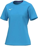 (EU) Футболка женская Mizuno Team, Голубая (M)
