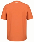 (EU) Футболка мужская Head Slice Ii, Оранжевая (2XL)