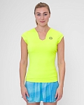 Футболка женская Bidi Badu Beach Spirit V-Neck, Неоново-жёлтая (M)