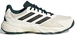 Кроссовки мужские Adidas Courtjam Control 3, Белые/Тёмно-зелёные, для хард-корта, с переработанными материалами (р. 46,5)