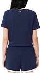 (EU) Футболка женская Lacoste Heritage, Синяя (р. 38)