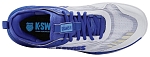 Кроссовки мужские K-Swiss Hypercourt Pinnacle, Бело-Сине-Бирюзовые, с карбоновой пластиной, для тенниса (р. EUR 41)