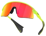 Очки солнцезащитные Oakley Stunt Devil Matte Uranium Frame Prizma Lens, Салатовый/Красные  Линзы