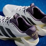 Кроссовки мужские Adidas Adizero Ubersonic 5, Белые/Черные/Золотые (р. 44,5)
