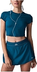(CN) Кроп-топ женский Alo Yoga Alosoft Crop Finesse Short Sleeve, Синий (XS)