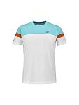 (EU) Футболка мужская Babolat Performance Pro, Бирюзовая;Белая (S)