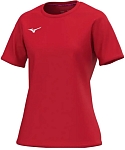 (EU) Футболка женская Mizuno Team, Красная (M)