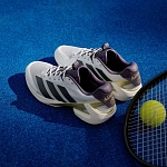 Кроссовки мужские Adidas Adizero Ubersonic 5, Белые/Черные/Золотые (р. 44,5)