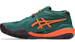 (EU) Кроссовки мужские Asics Gel-Resolution X Padel Green/Orange 1041A492, Зелёные (р. 43.5)