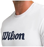 (EU) Футболка мужская Wilson Easy Street, Белая/Тёмно-синяя (2XL)