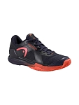 (EU) Кроссовки мужские Head Sprint Pro 4.0 Clay Wide Navy/Red 273935, Чёрные (р. 44.5)