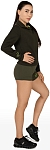 Свитшот женский Elewin Castor Dark Green, Темно-зеленый (M)