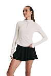 Лонгслив женский SURE Рашгард 1/2 zip с охлаждающим эффектом, Белый (L)