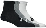 (EU) Носки унисекс Asics 3 Pack Quarter Sock Varied 3033C299, Чёрные;Серые;Белые (M)